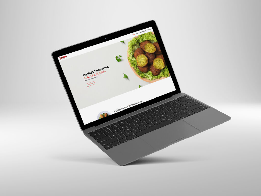 Image of laptop with bashas website open on it