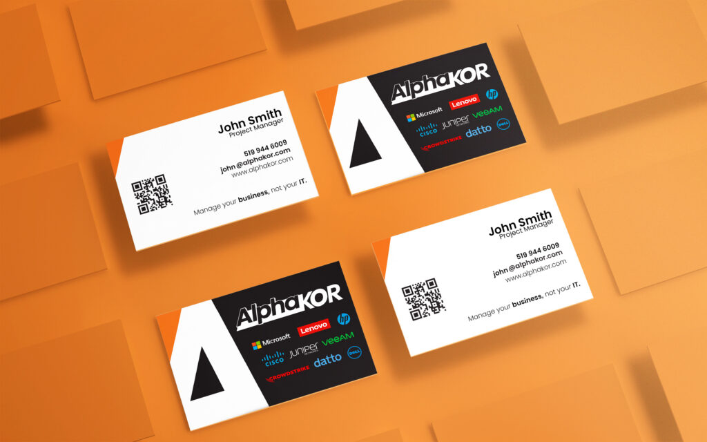 Image of alphakor business cards