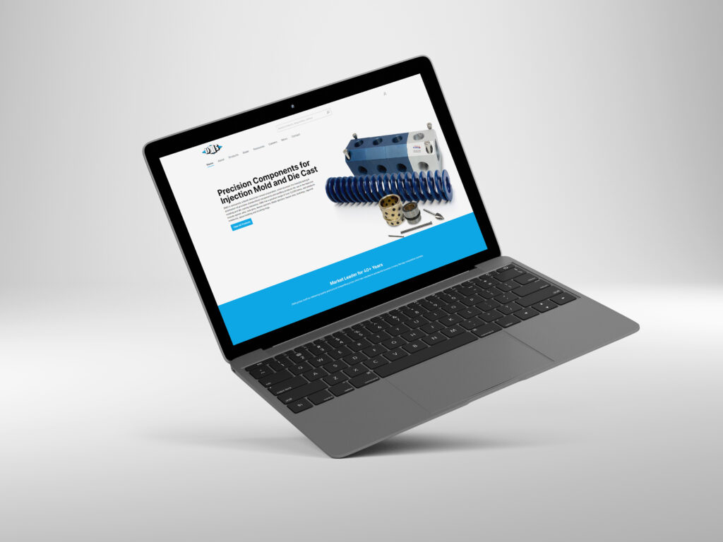 image of laptop with DMS website open on it