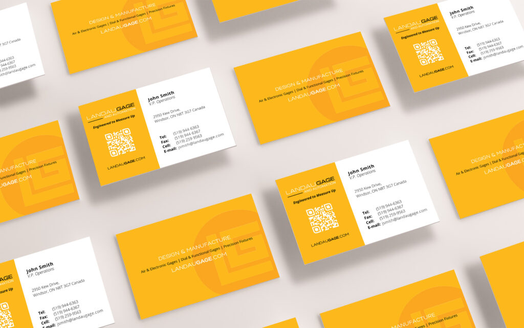 landau gage business cards